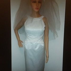 WEDDING DRESS Vintage 90's DEMETRIOS Hollywood